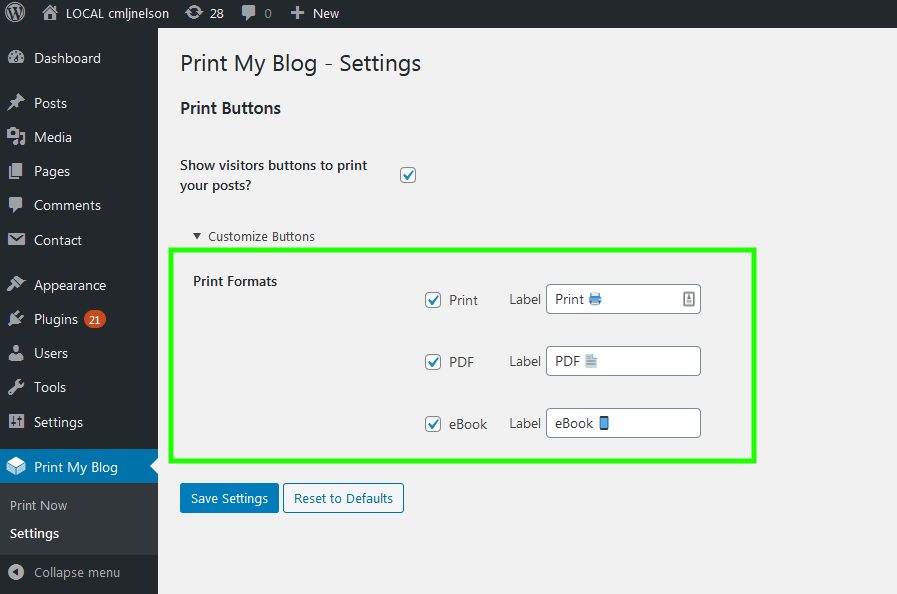 How to Add Print, PDF, & eBook Buttons to your WordPress Website with Print My Blog - Print My Blog